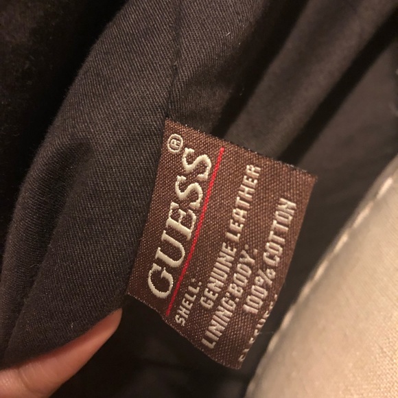 Vintage GUESS Leather Bomber Jacket - Picture 7 of 7